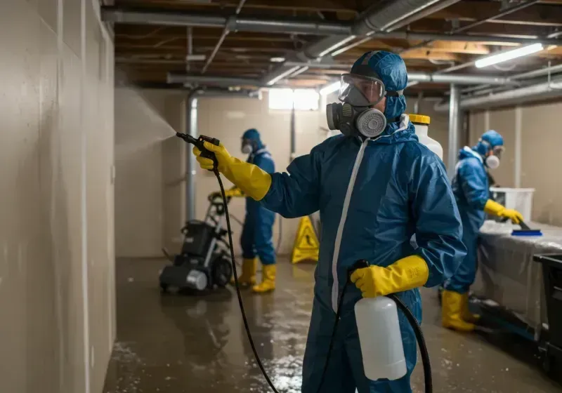 Basement Sanitization and Antimicrobial Treatment process in Stony Prairie, OH